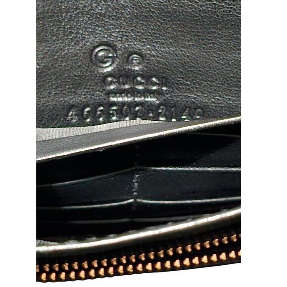 Gucci Microguccissima Crossbody Wallet on Strap Black - Picture 4 of 11